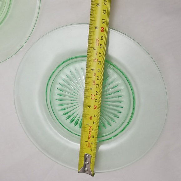 Depression Era Green Uranium Underplates - Picture 4 of 14